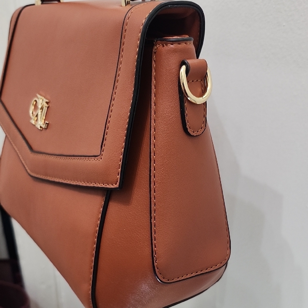 Women's RUST ART DECO ENVELOPE HANDBAG - Picture 5 of 13